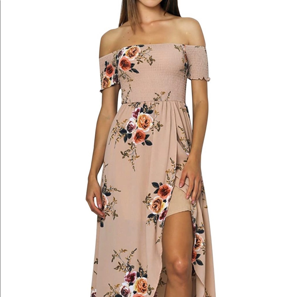 Floral boho high low dress 🌸 💐